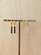 Triple Baguette CZ Earrings