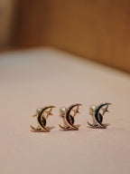 Crescent star surgical steel piercing