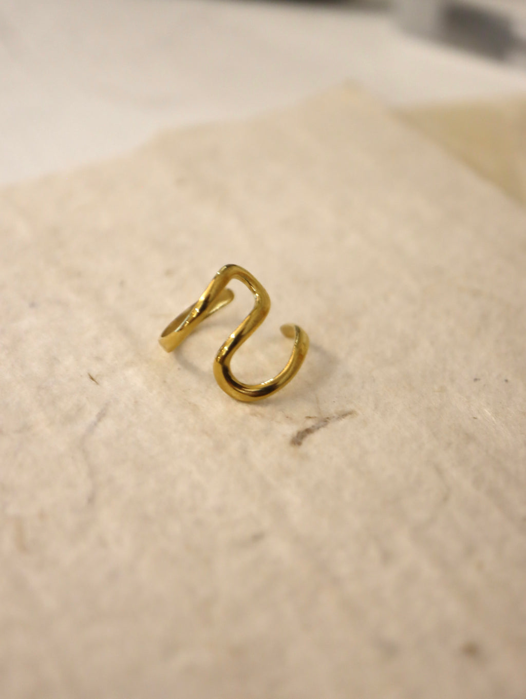 Irregular shape stainless steel Earcuff