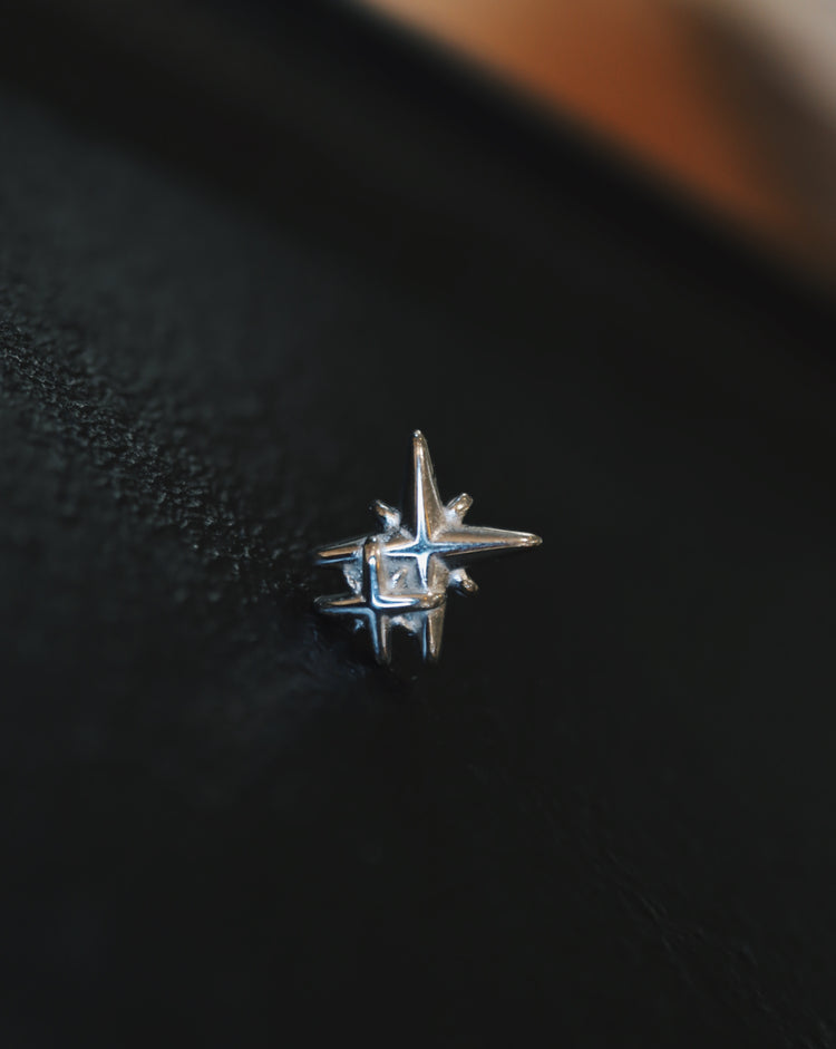 Sparkle stars surgical steel stud earrings ✨