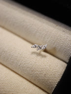 925 silver piercing triple cz earring