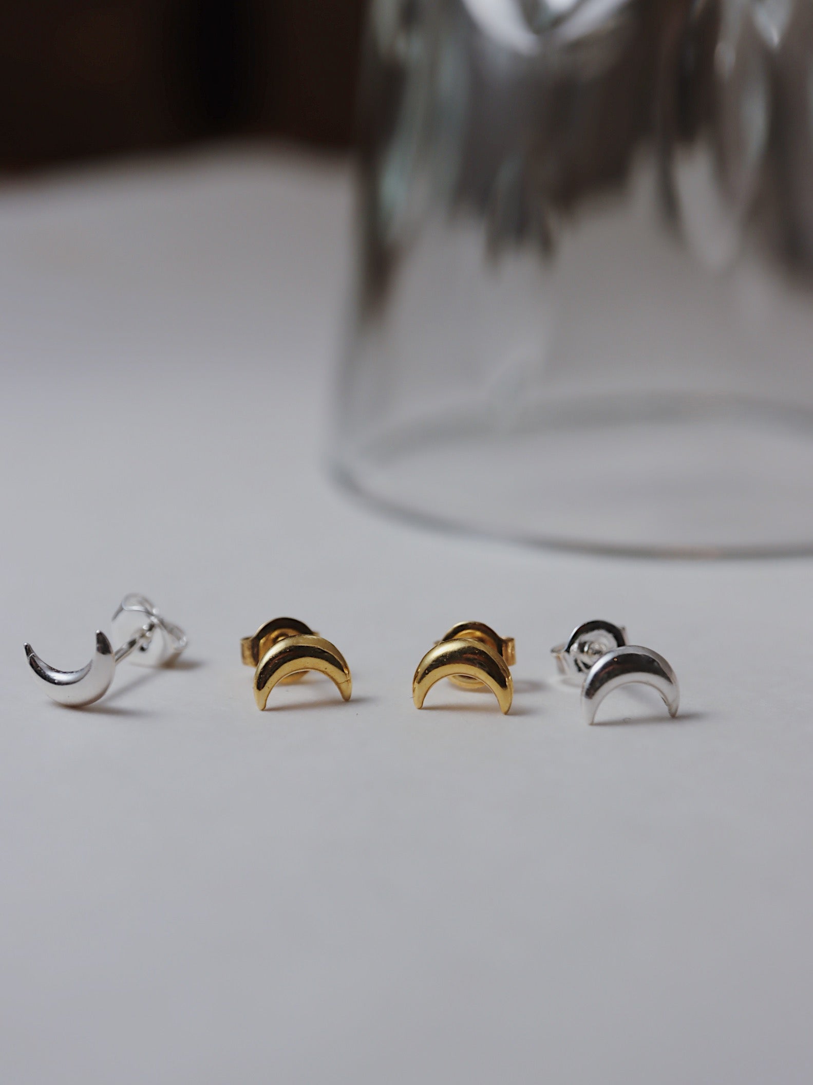 Mini crescent Silver925 earrings