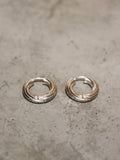 Spiral Clicker 925 Silver Hoop Earrings