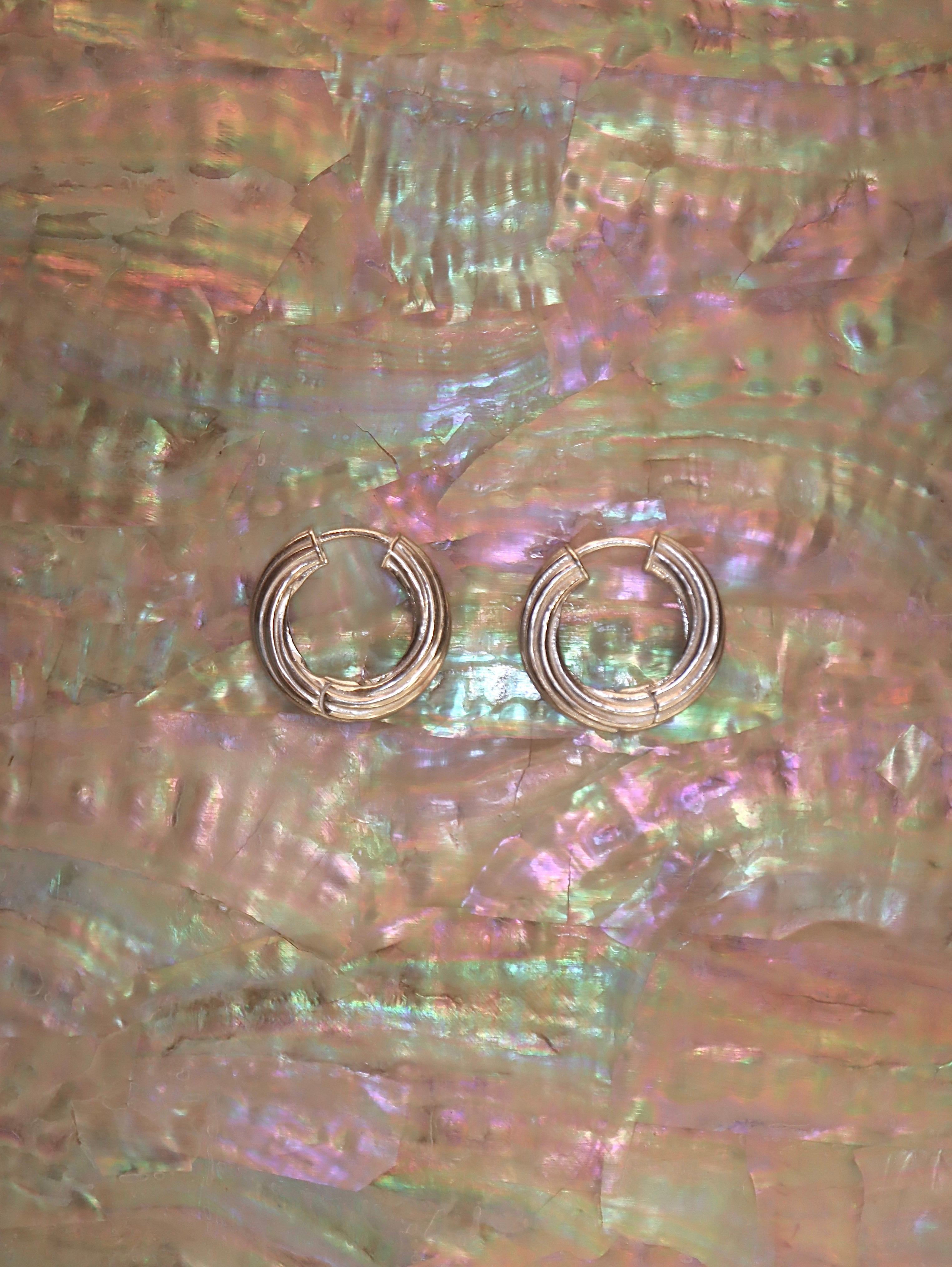 Spiral Clicker 925 Silver Hoop Earrings