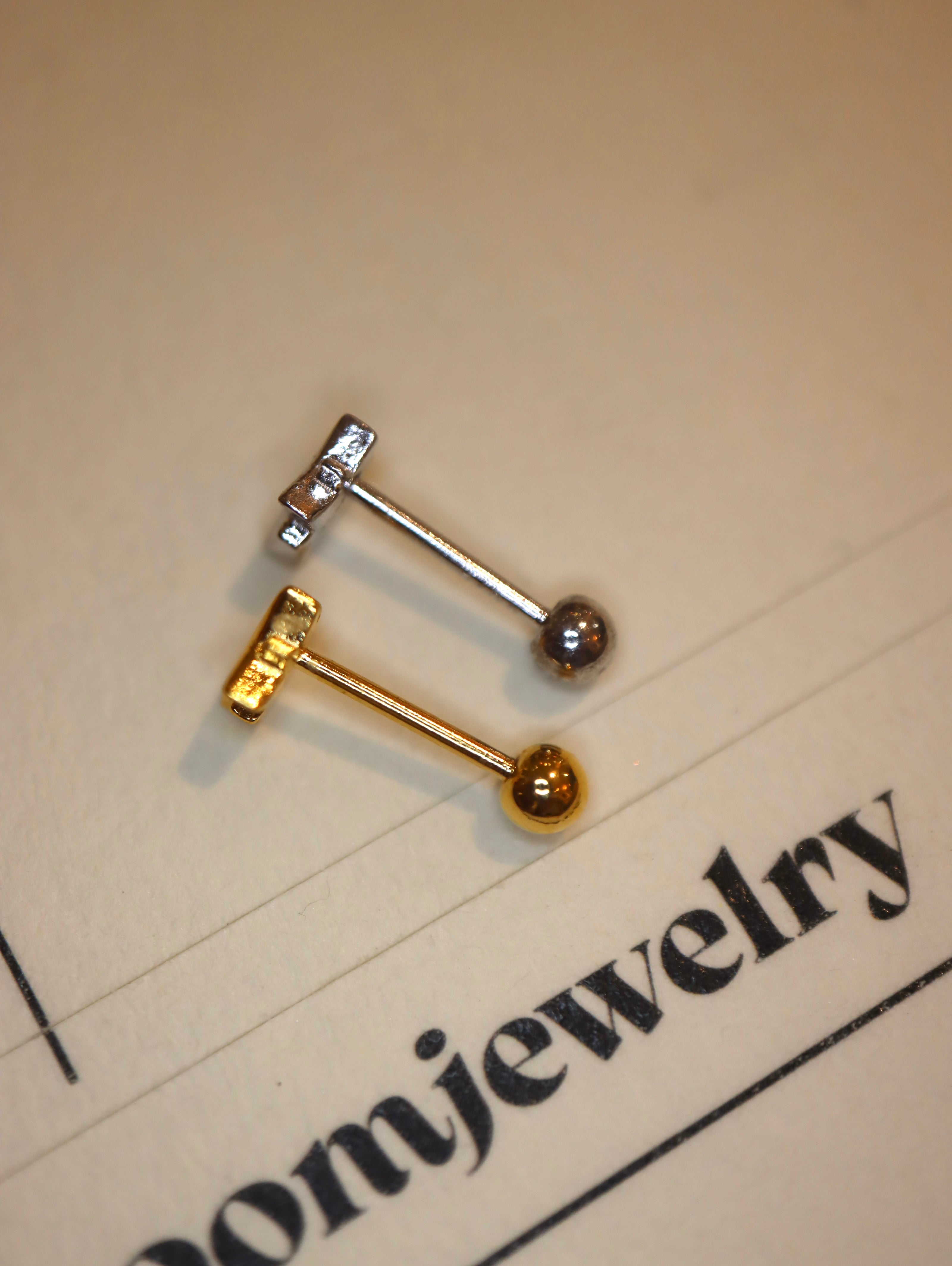 Stella stud 925 silver piercing earring (1pc)