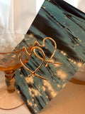 Hallow heart earrings