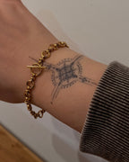 Interlock stainless steel bracelet