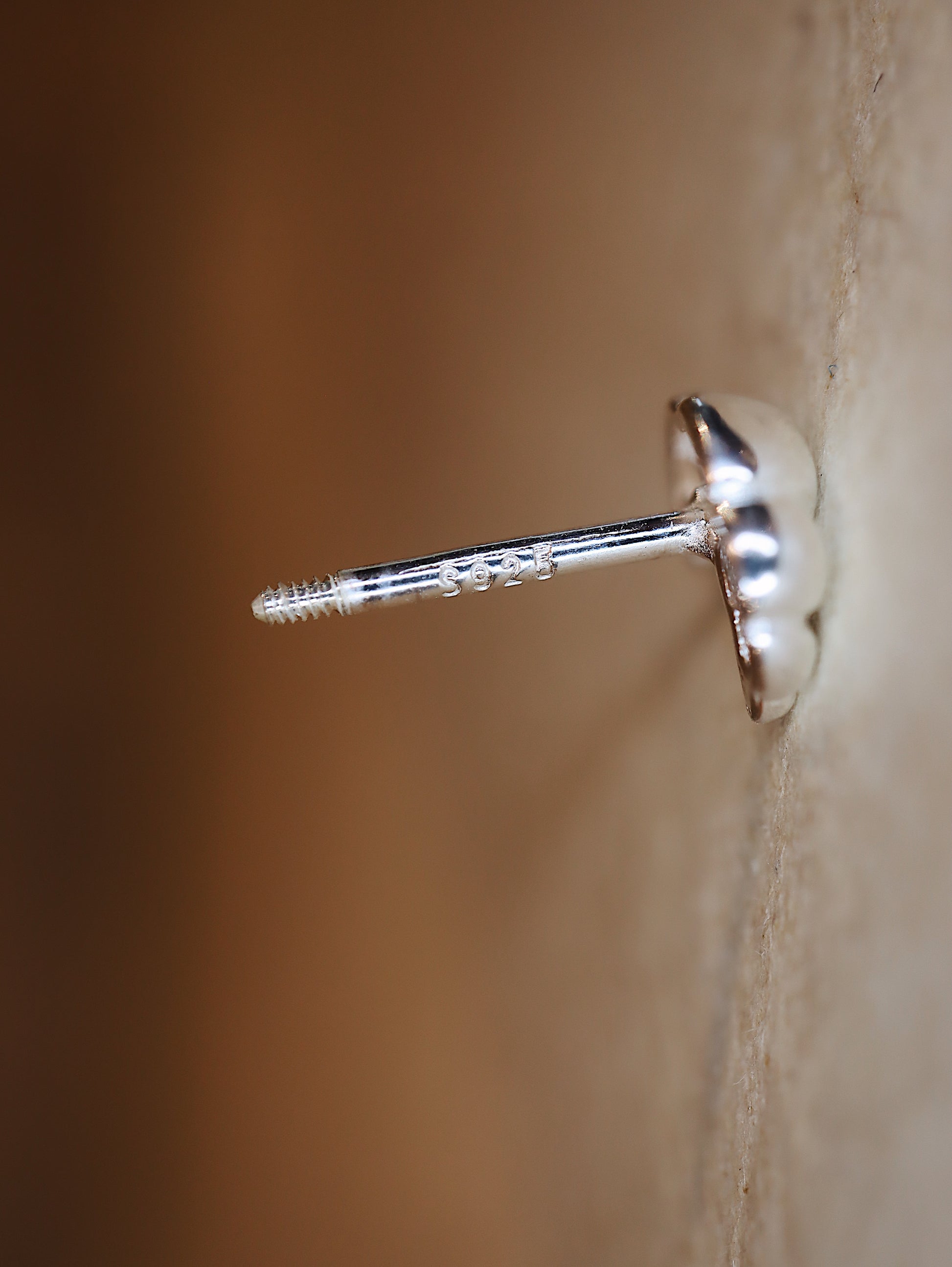 🥐 croissant stud silver925 piercing earring