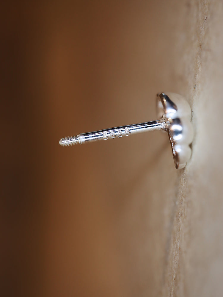 🥐 croissant stud silver925 piercing earring