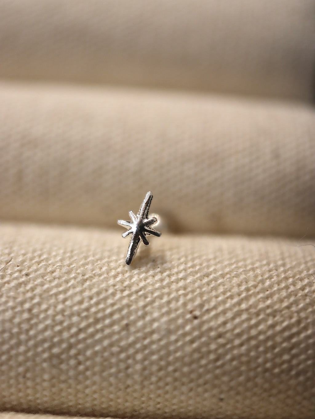 Star Sparkle 925 piercing stud