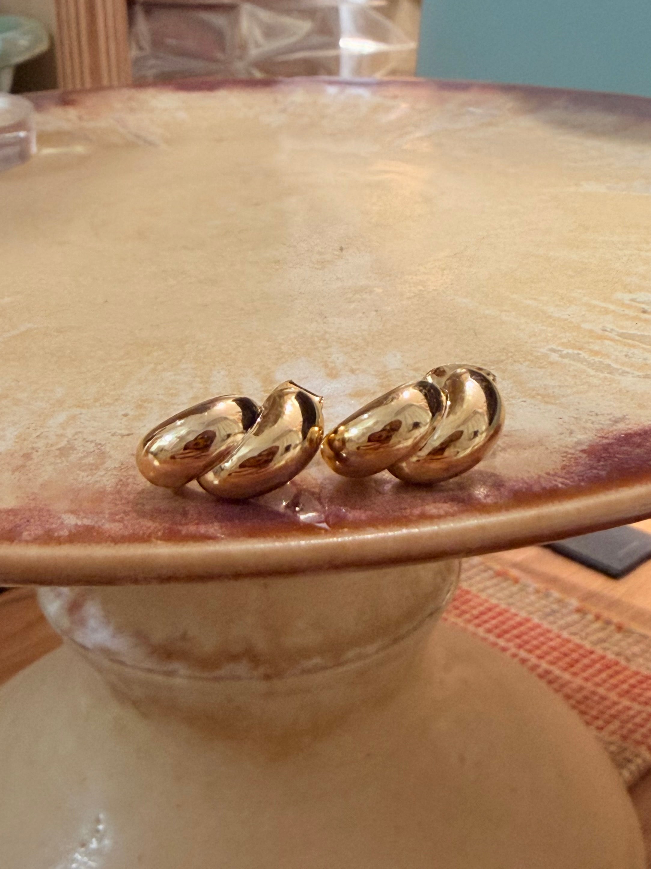 Brass earrings 03