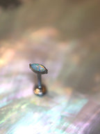 Titanium G23 Opal Marquise flat back earring (1pc)