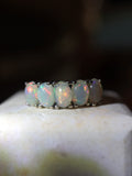 Adularia Ethiopian Opal Band Silver 925 Ring