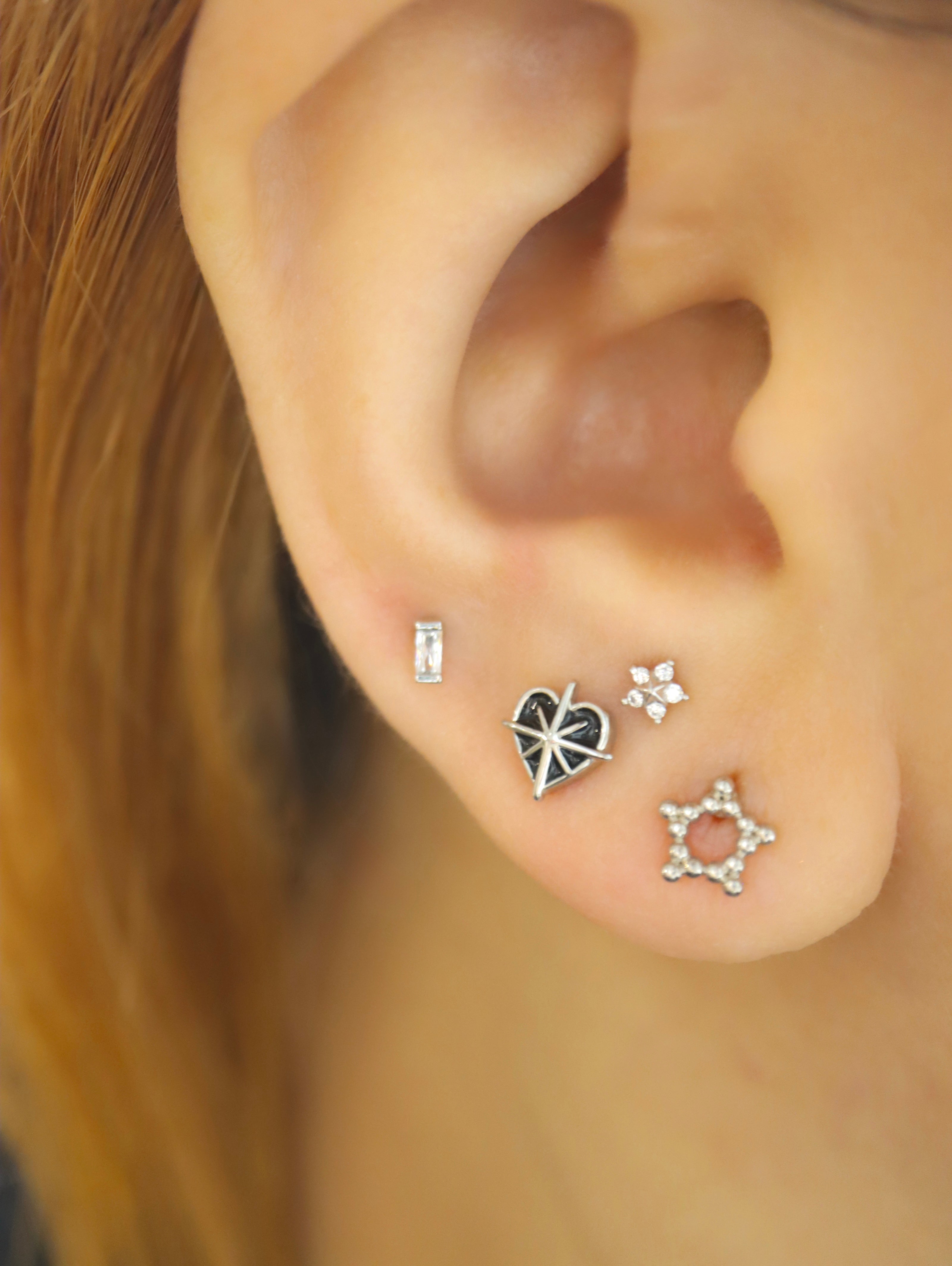 Star stud surgical steel Piercing earring