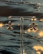 Drop floral surgical steel earrings piercing (barbell)