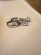 Hinged stainless steel drop earrings