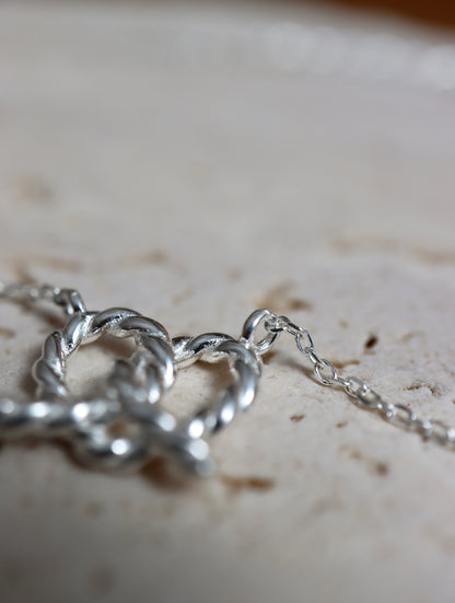 Silver925 pretzel necklace