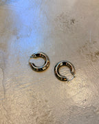 Glossy Silver-Tone Hoop Earrings