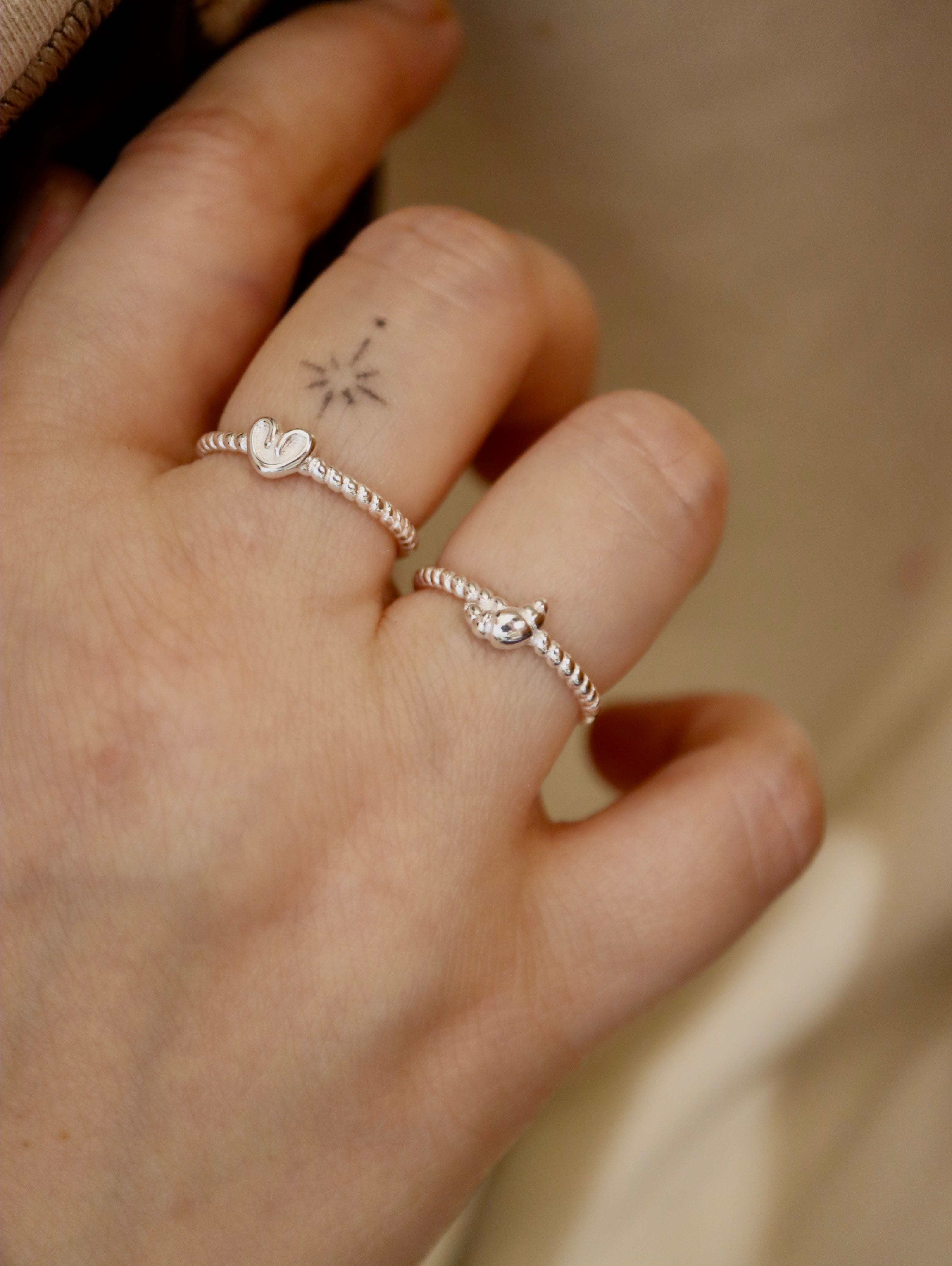 Croissant / Palmier silver 925 ring