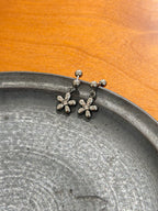 Petal drift stud surgical steel earrings