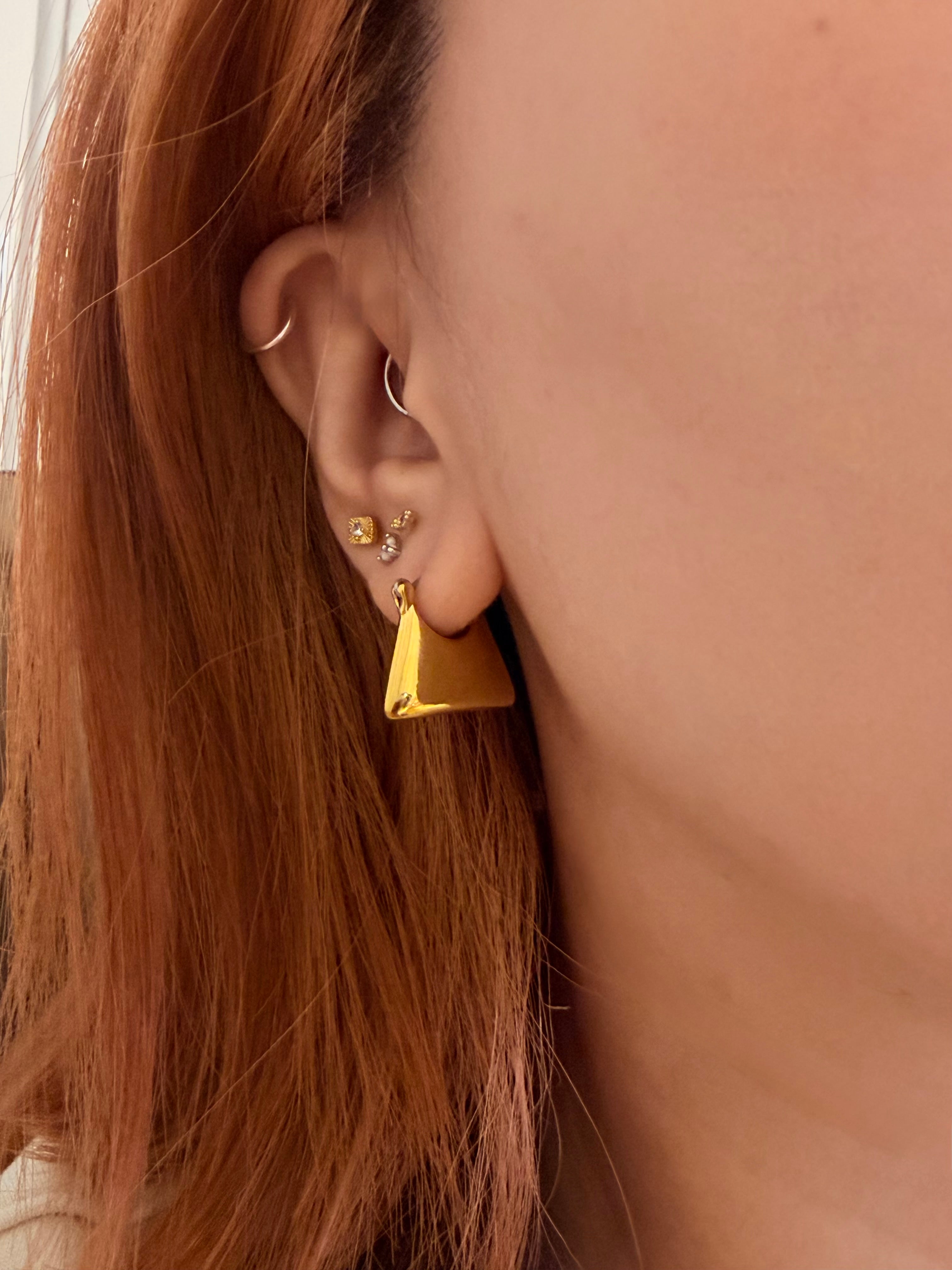 Brass earrings 01