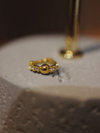 Mini ball hinged hoop cz surgical steel earring (1pc)