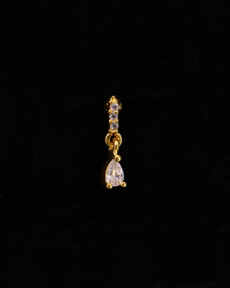 Seraphina Dangle Stud Cz Surgical Steel Earring Piercing (1pc)
