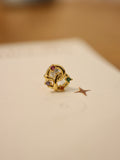 Pretzel Rainbow Stud Surgical Steel piercing earring