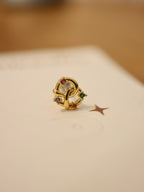 Pretzel Rainbow Stud Surgical Steel piercing earring