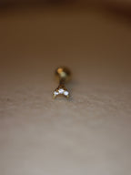 Mini crescent 🌙 surgical steel stud piercing earring