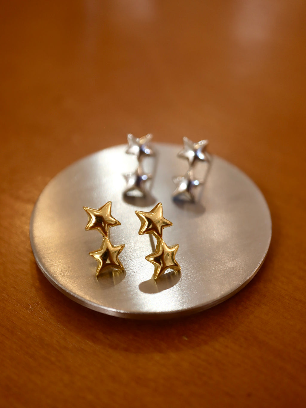 Double star earrings