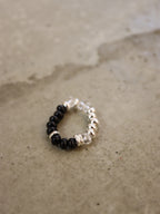 Mix colour beaded stretch ring