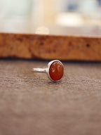 Gemstone 925 Silver open size ring