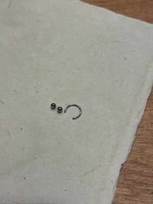 Circular barbell threaded piercing