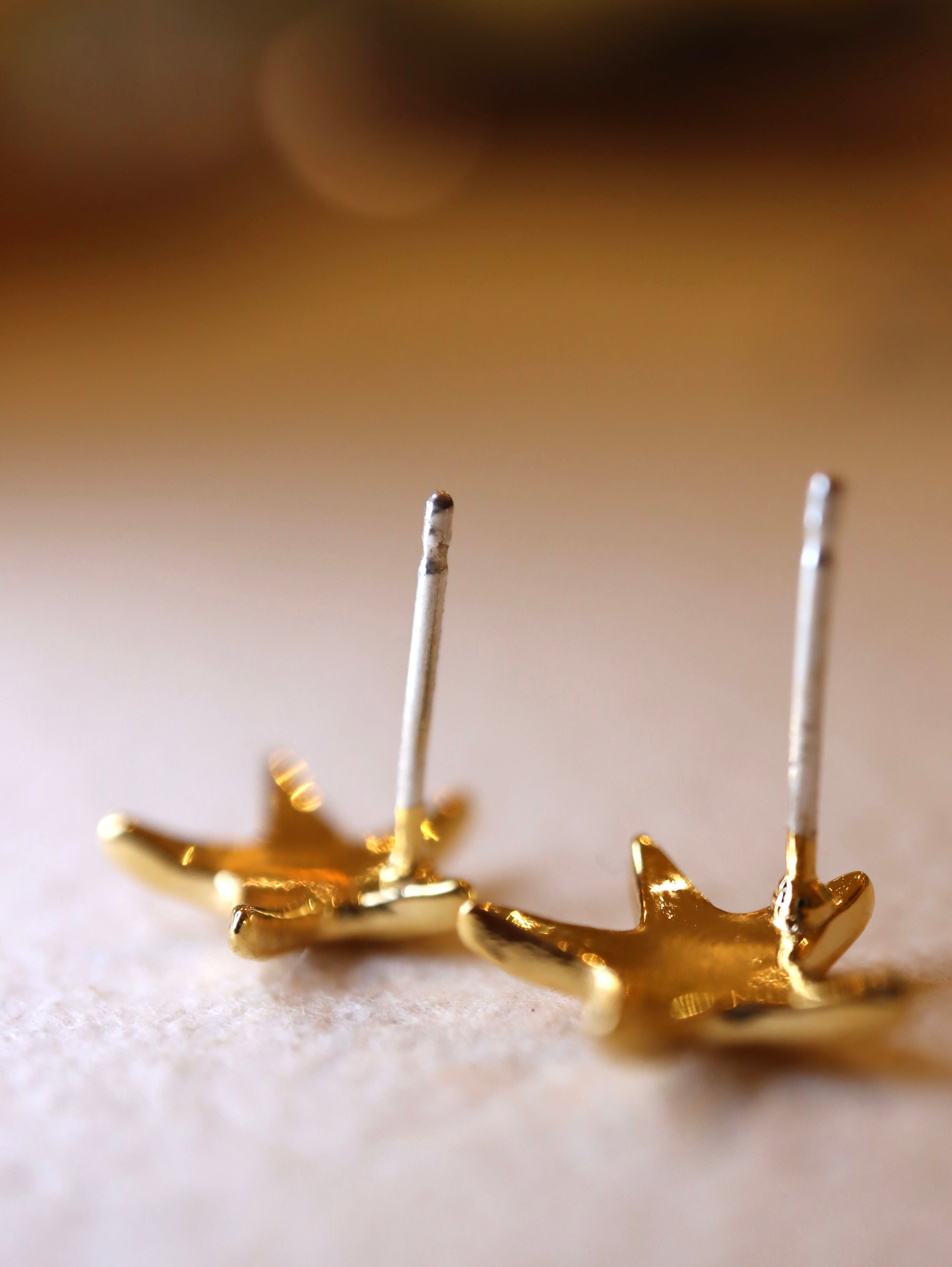 Starlight Spiral Stud Earrings
