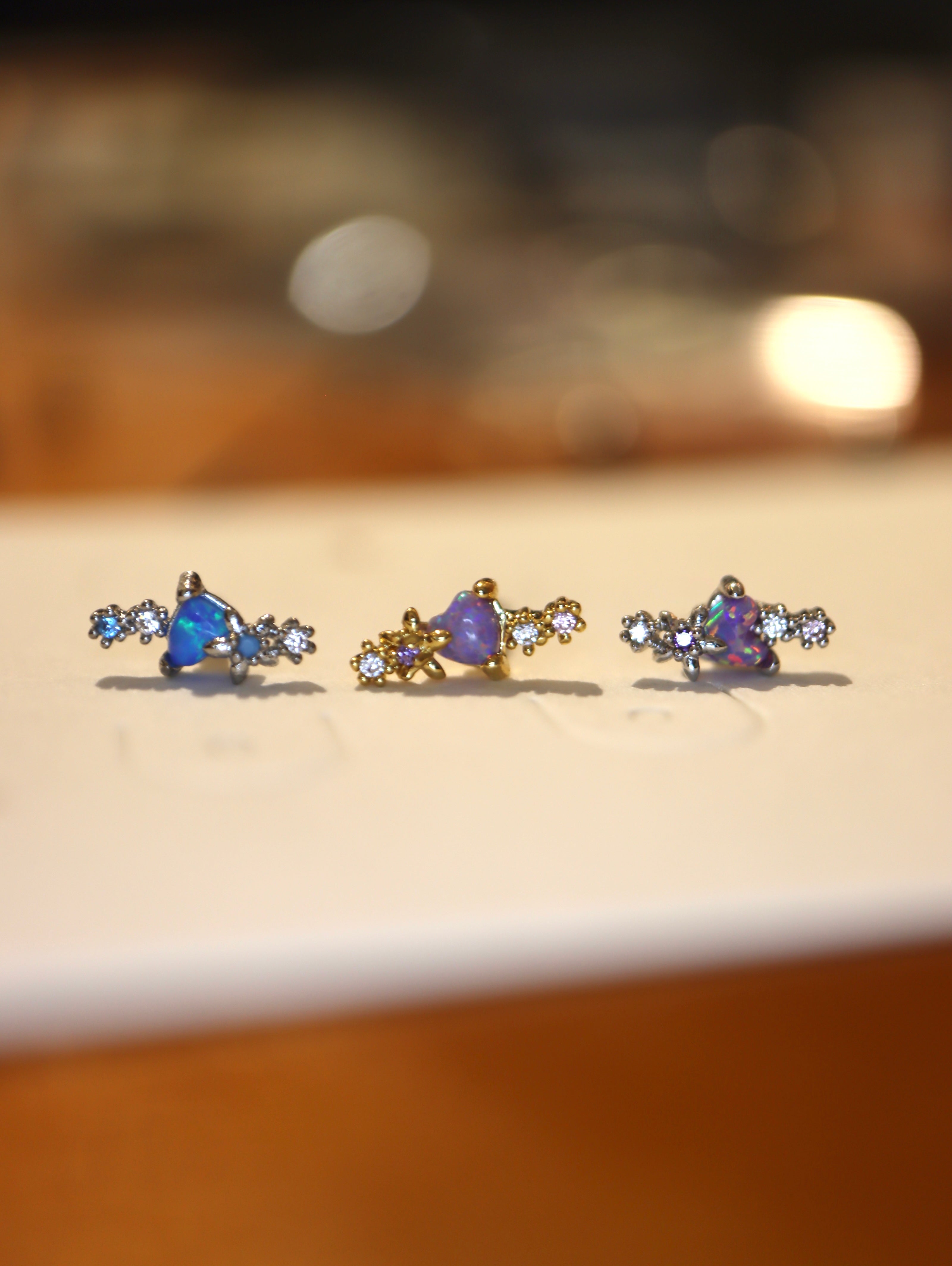 Nebula stud piercing surgical steel earring (1pc)
