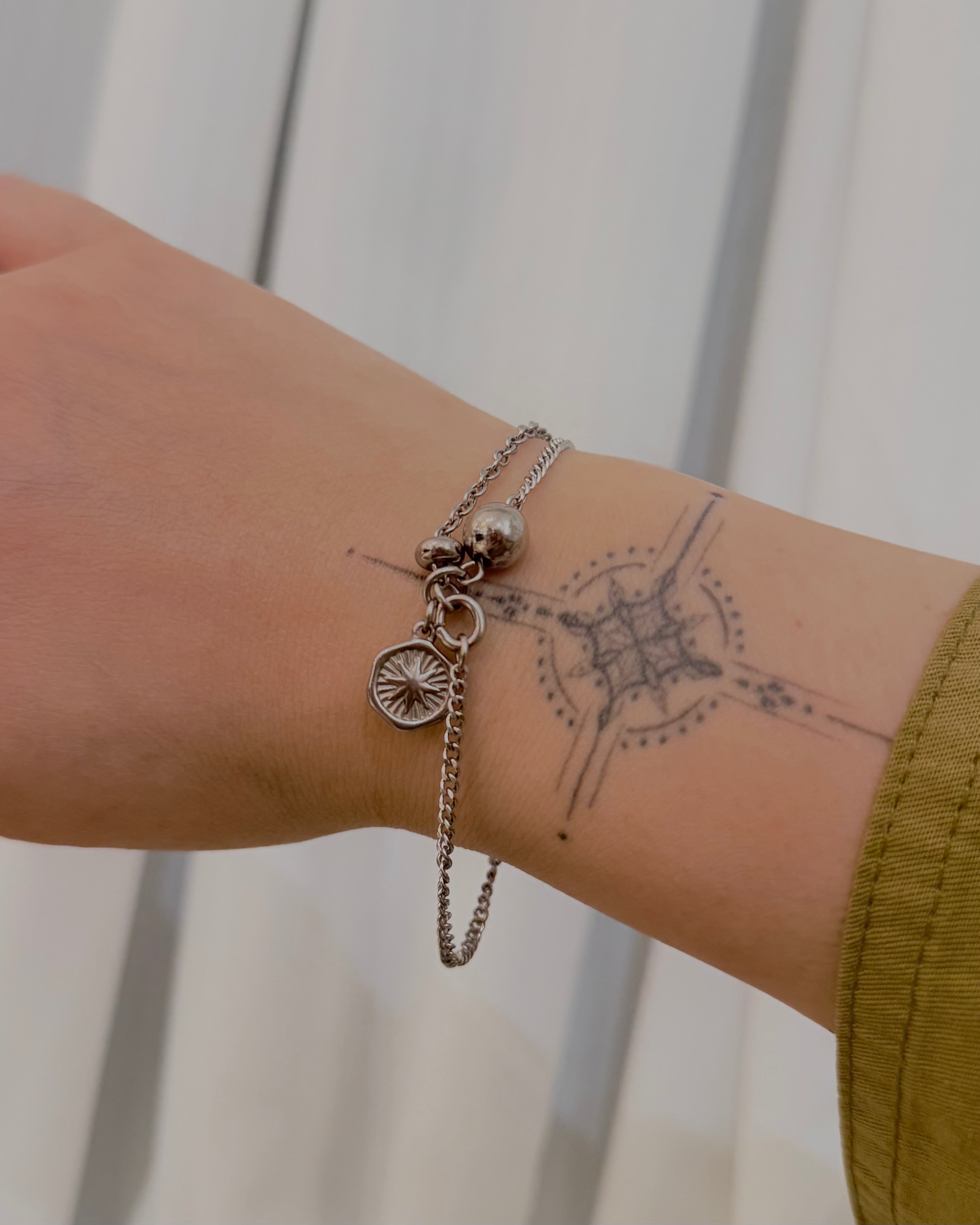 Orbit Charm Stainless Steel Bracelet