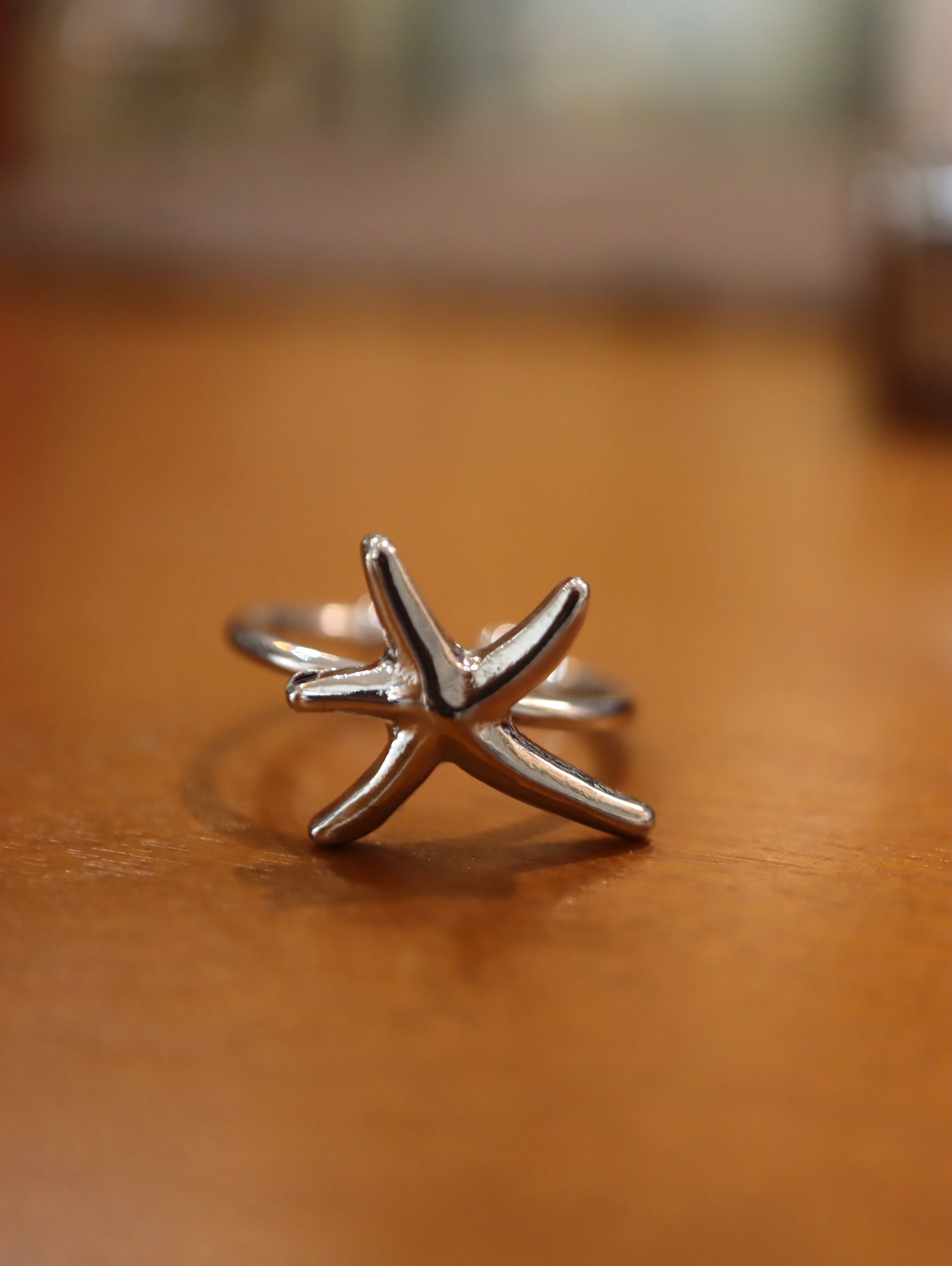 Starfish brass ring