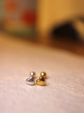 Mini heart 925 silver ball back piercing（1PC）