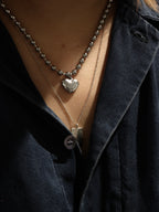 Heart Bead stainless steel necklace