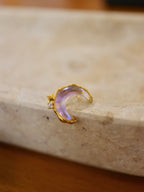 Crescent metallic surgical steel piercing (1pc)