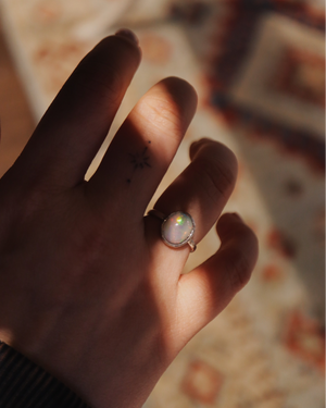 Ethiopian opal silver925 ring