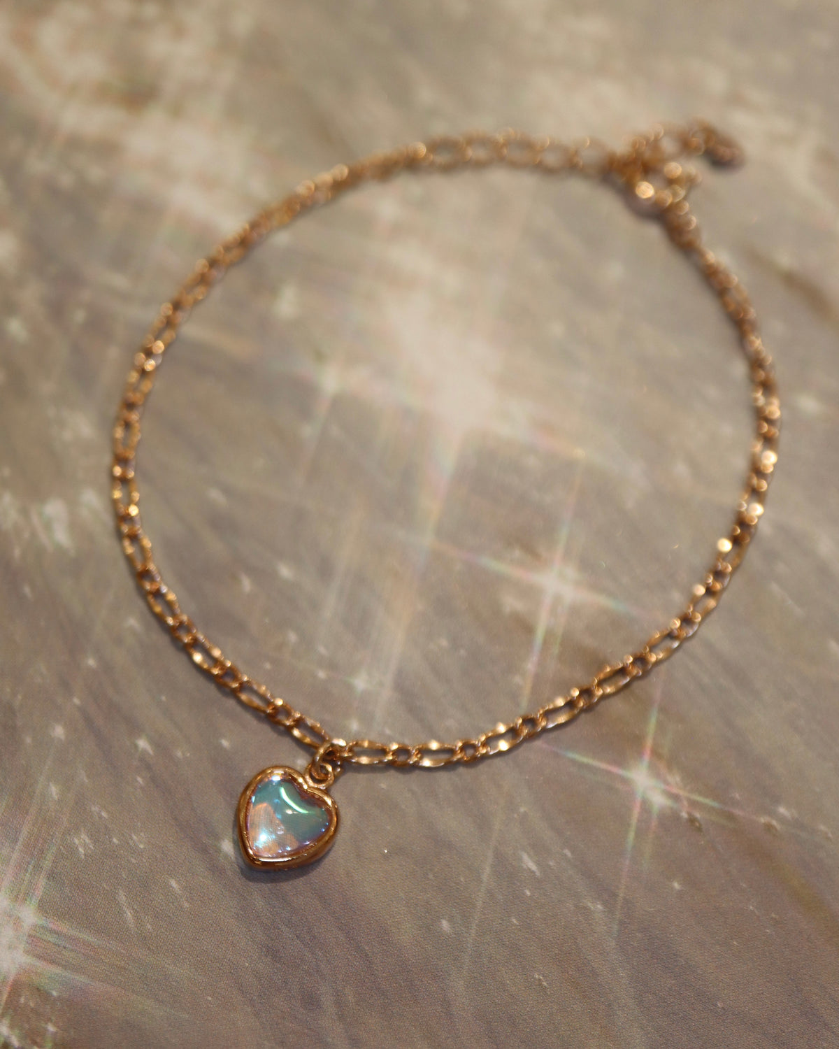 Aura Heart Chain 925 silver Bracelet