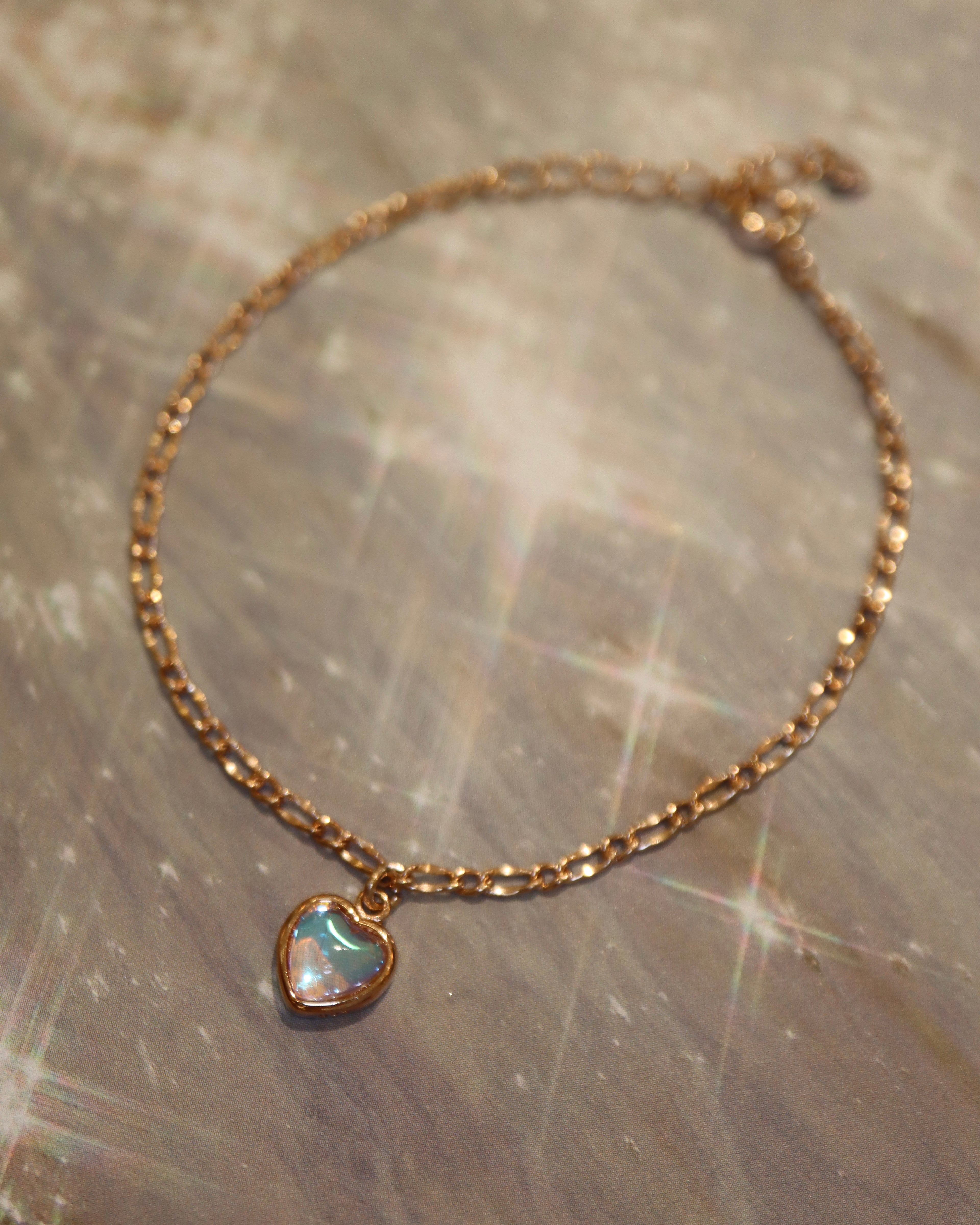 Aura Heart Chain 925 silver Bracelet