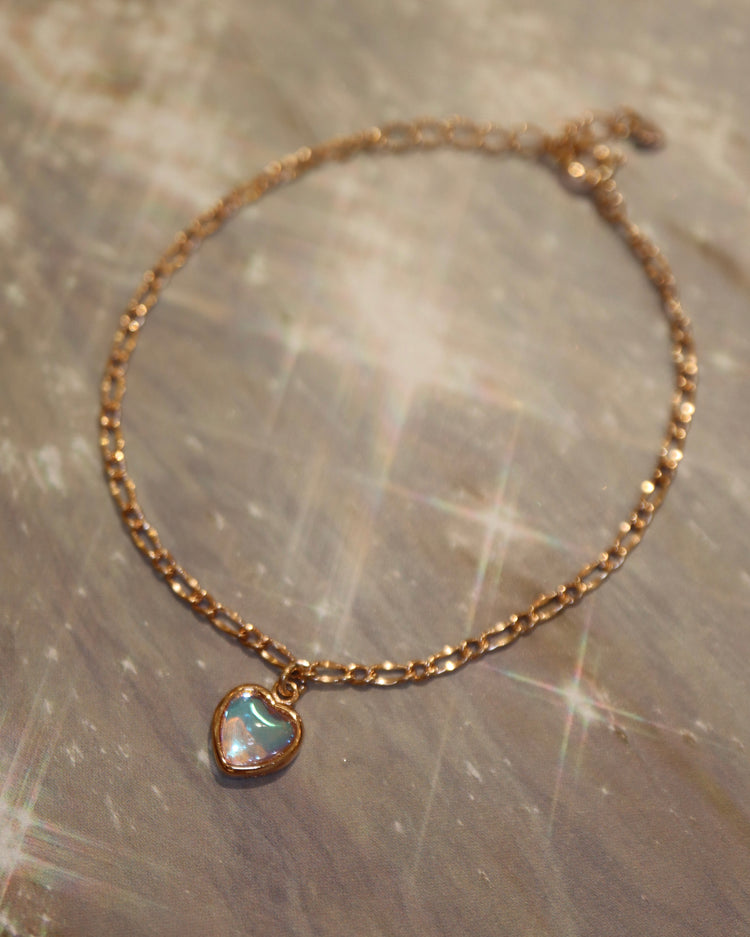 Aura Heart Chain 925 silver Bracelet