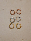 Mini chain 925 silver Huggie hoop earrings