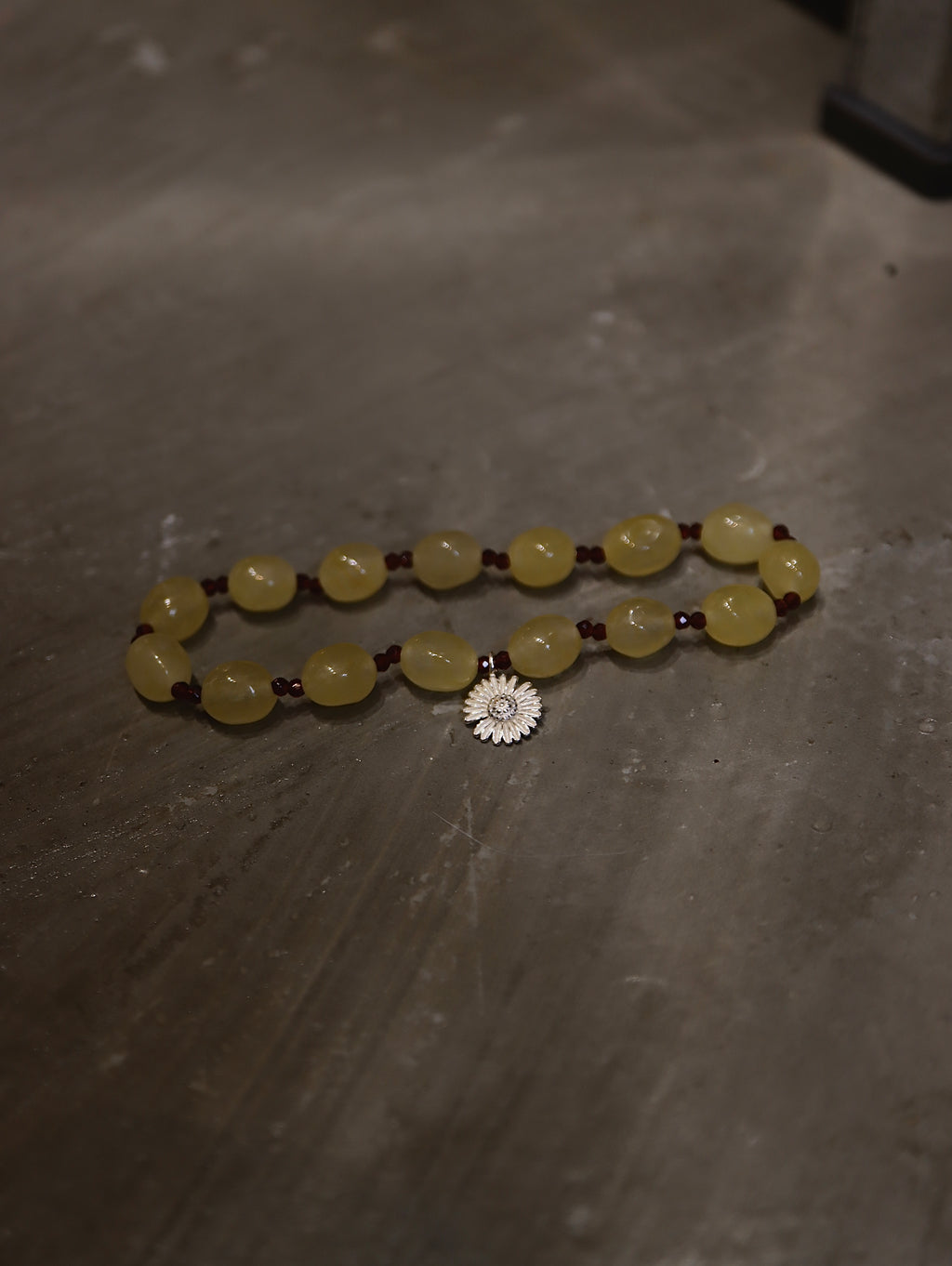 Agate & Daisy silver925 beaded bracelet