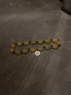 Dyed jade & Daisy silver925 beaded bracelet