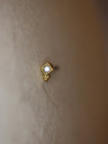 Cz stud surgical steel piercing earring (1pc)