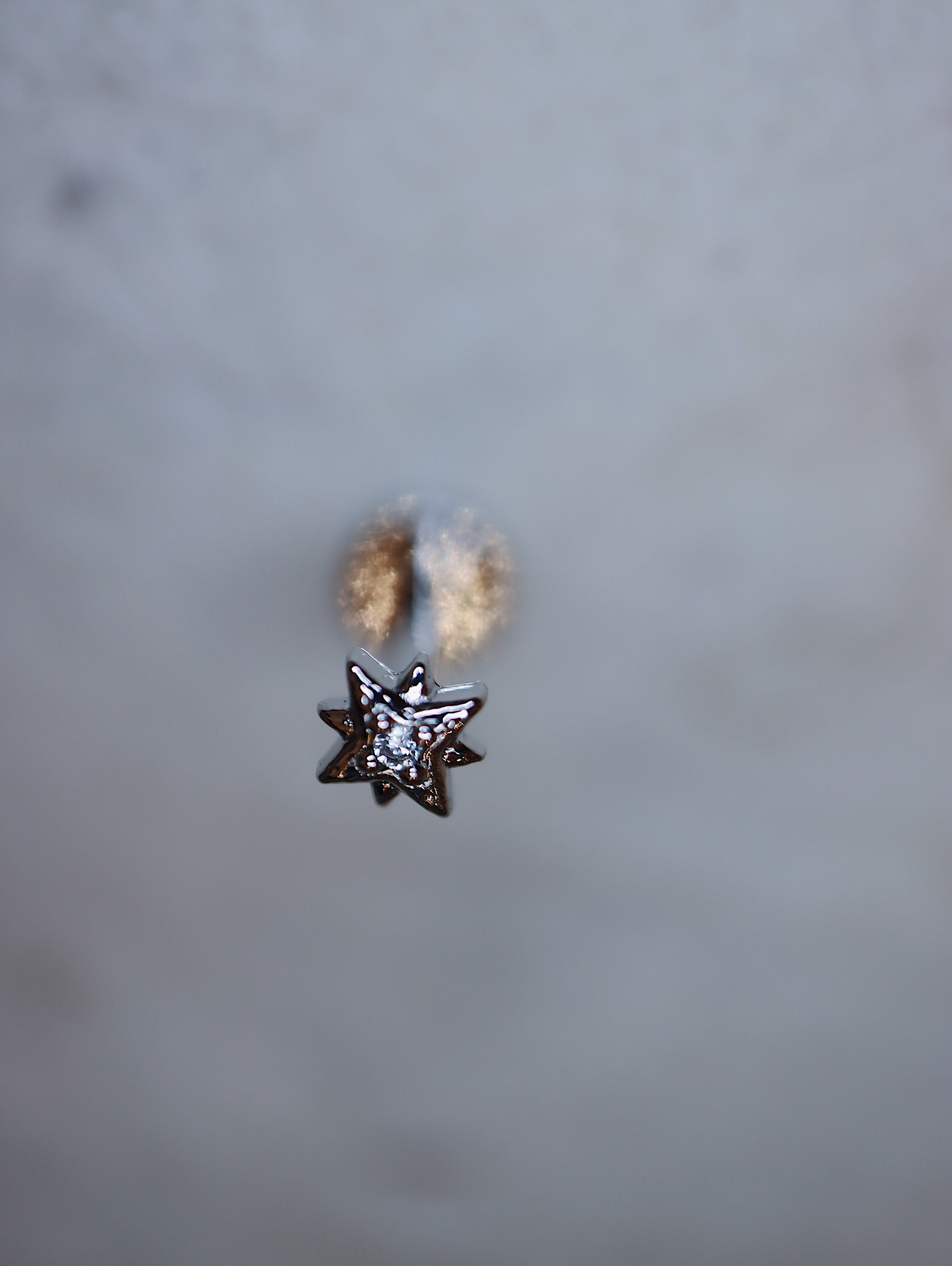 Sparkle cz flat back silver925 earring